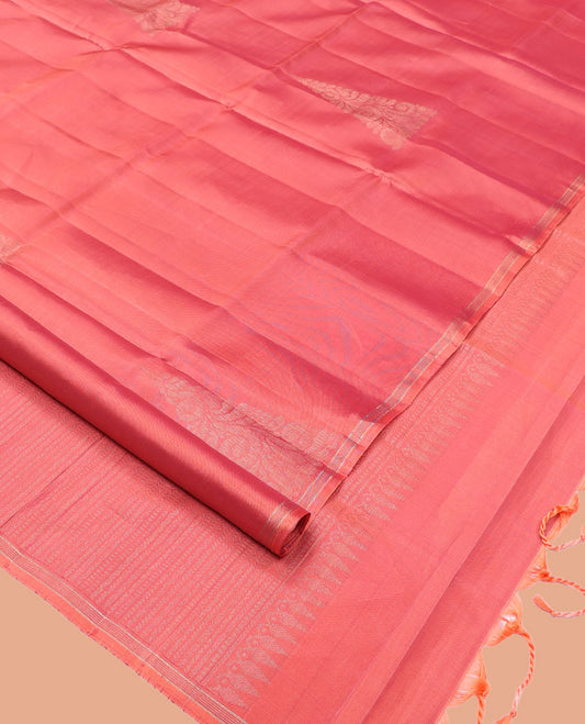 Pink Mayuri Lite Silk Mix Saree