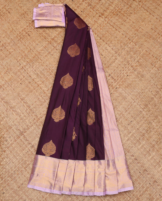 Purple Budget Silk Saree