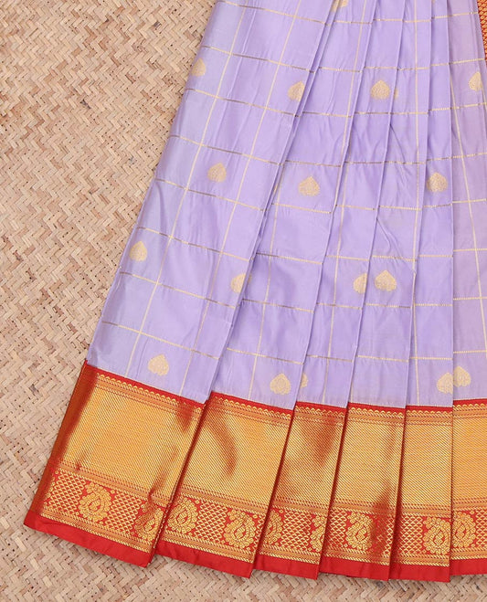 Lavender Budget Silk Saree
