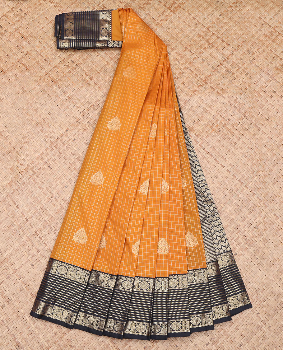 Orange Budget Silk Saree