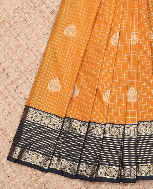Orange Budget Silk Saree
