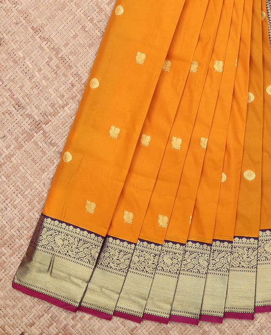 Orange Budget Silk Saree