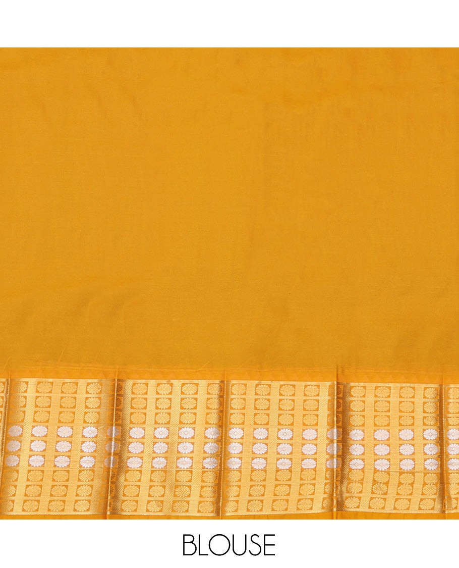 Blue Embossed Budget Silk Saree,, Complemented by Contrast Chakram Zari Border, a Grand Jaal Pallu and a Contrast Blouse