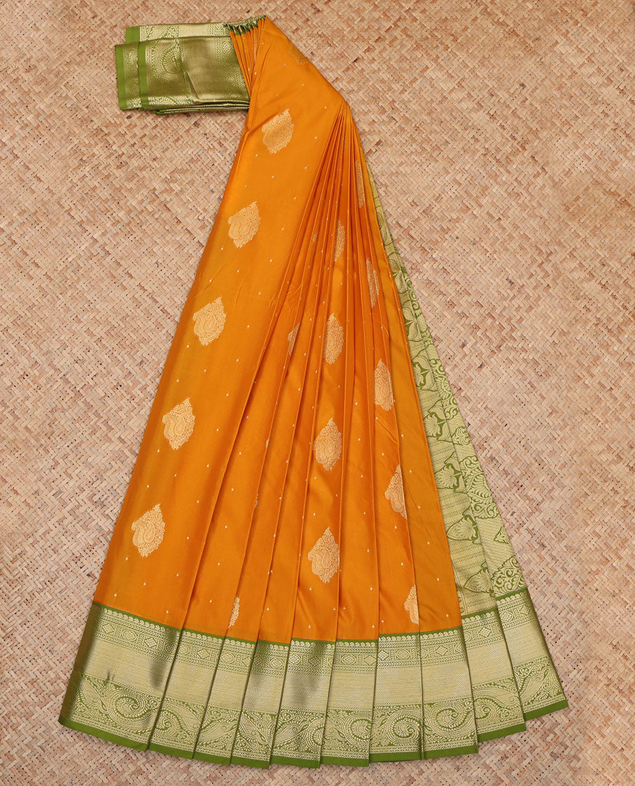 Orange Budget Silk Saree