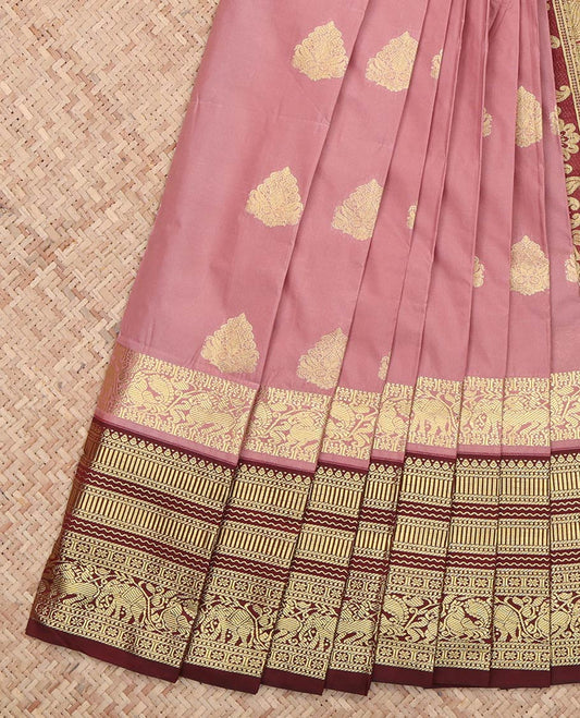Onion Pink Budget Silk Saree