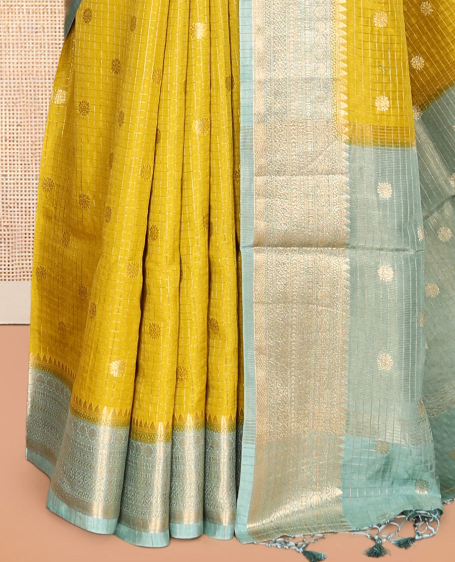 Leaf Green Assam Silk Saree