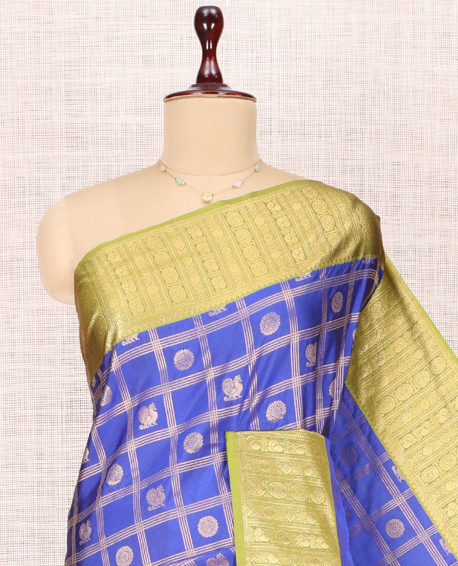 Blue Budget Silk Saree