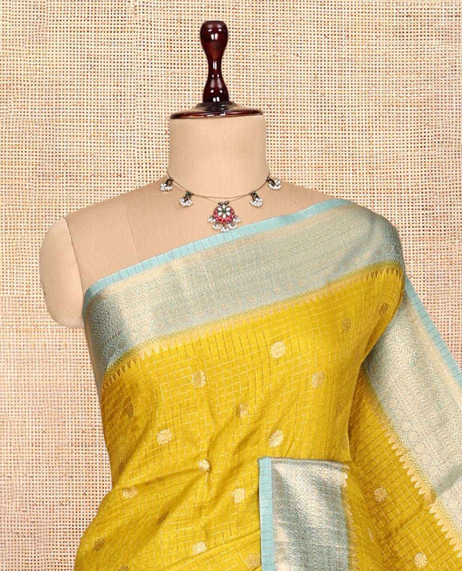 Leaf Green Assam Silk Saree
