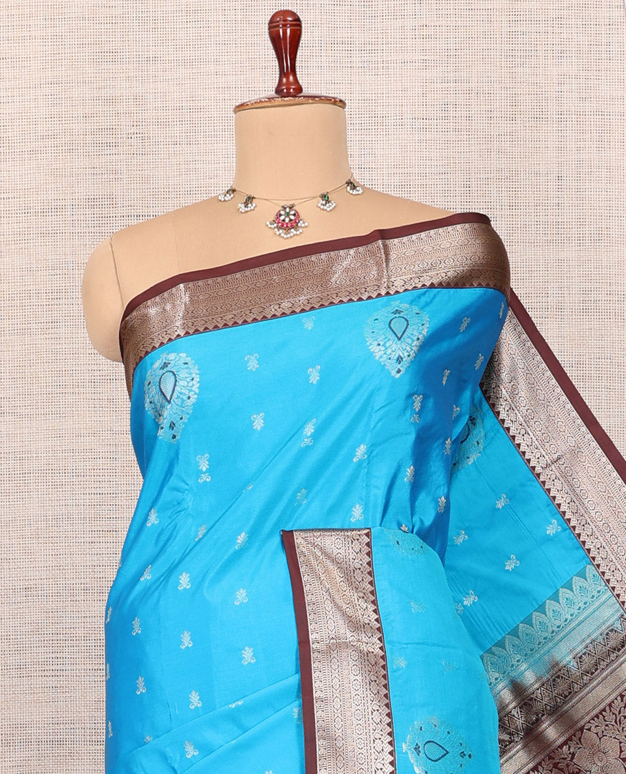 Blue Budget Silk Saree