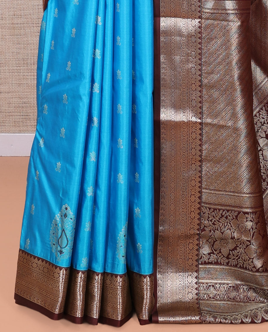 Blue Budget Silk Saree