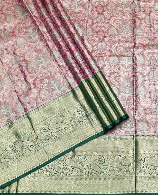 Pink Art Silk Half-Saree