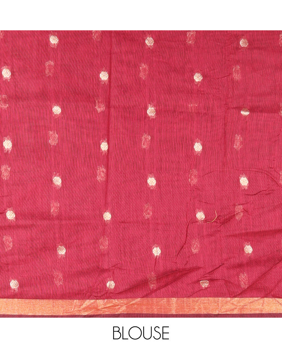 Magenta Munga Cotton Saree