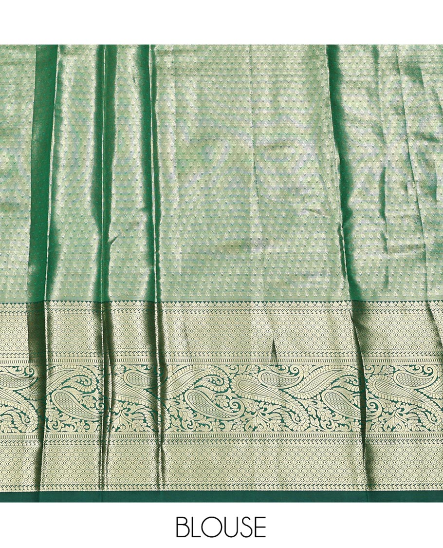 Pink Art Silk Half-Saree