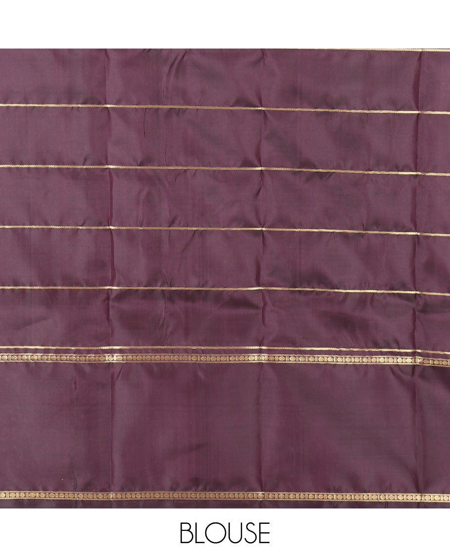Brown Kanchipuram Chettinad Saree