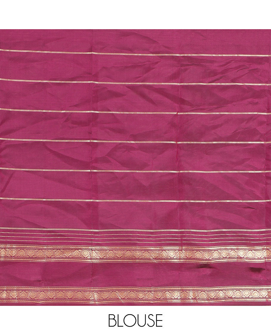 Wine Vasundhara Lite Silk Mix Saree, Elevated with Zari Checks, a Zari Rettai Pettu Border, Grand Jaal Pallu, and a Matching Blouse