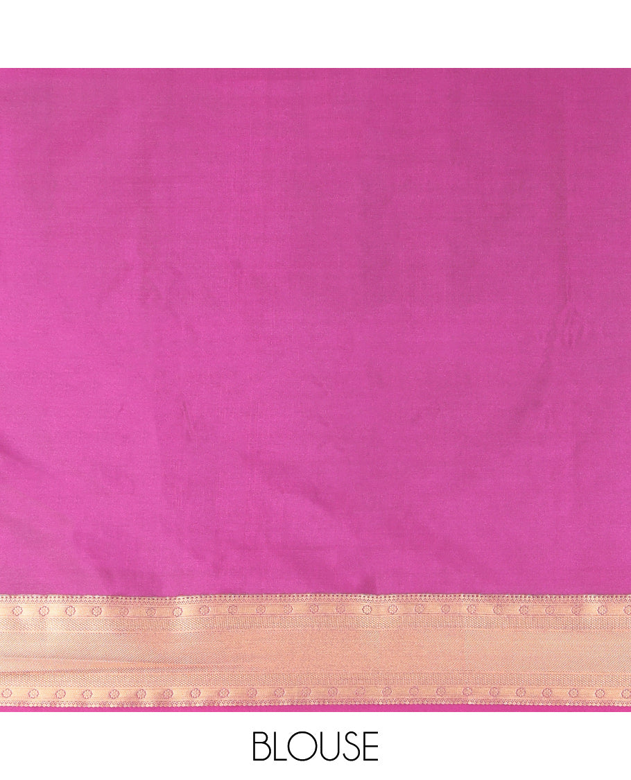 Grey Zari Design Budget Silk Saree