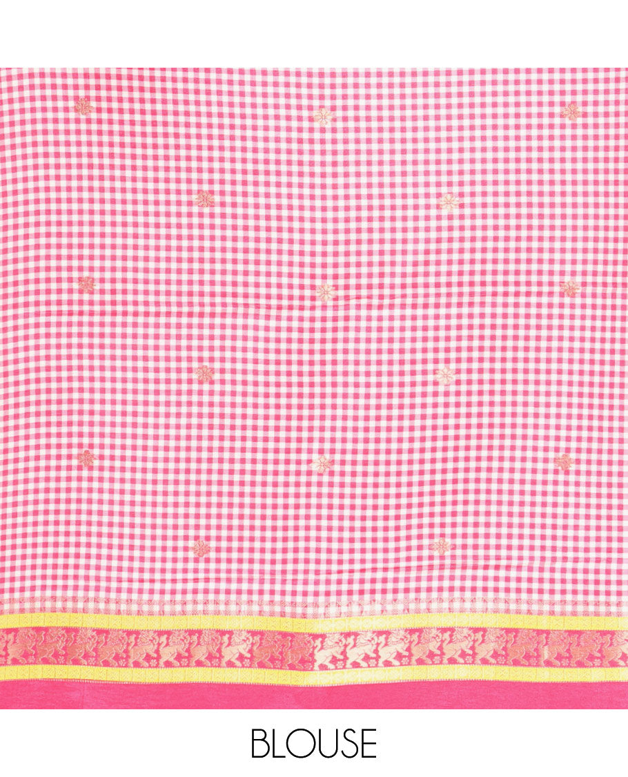 Bottle Green Raindrop Butta Semi-Mysore Silk Saree
