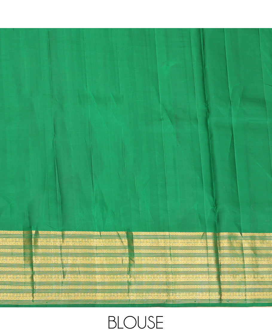 Wine Pure-Silk Half-Saree