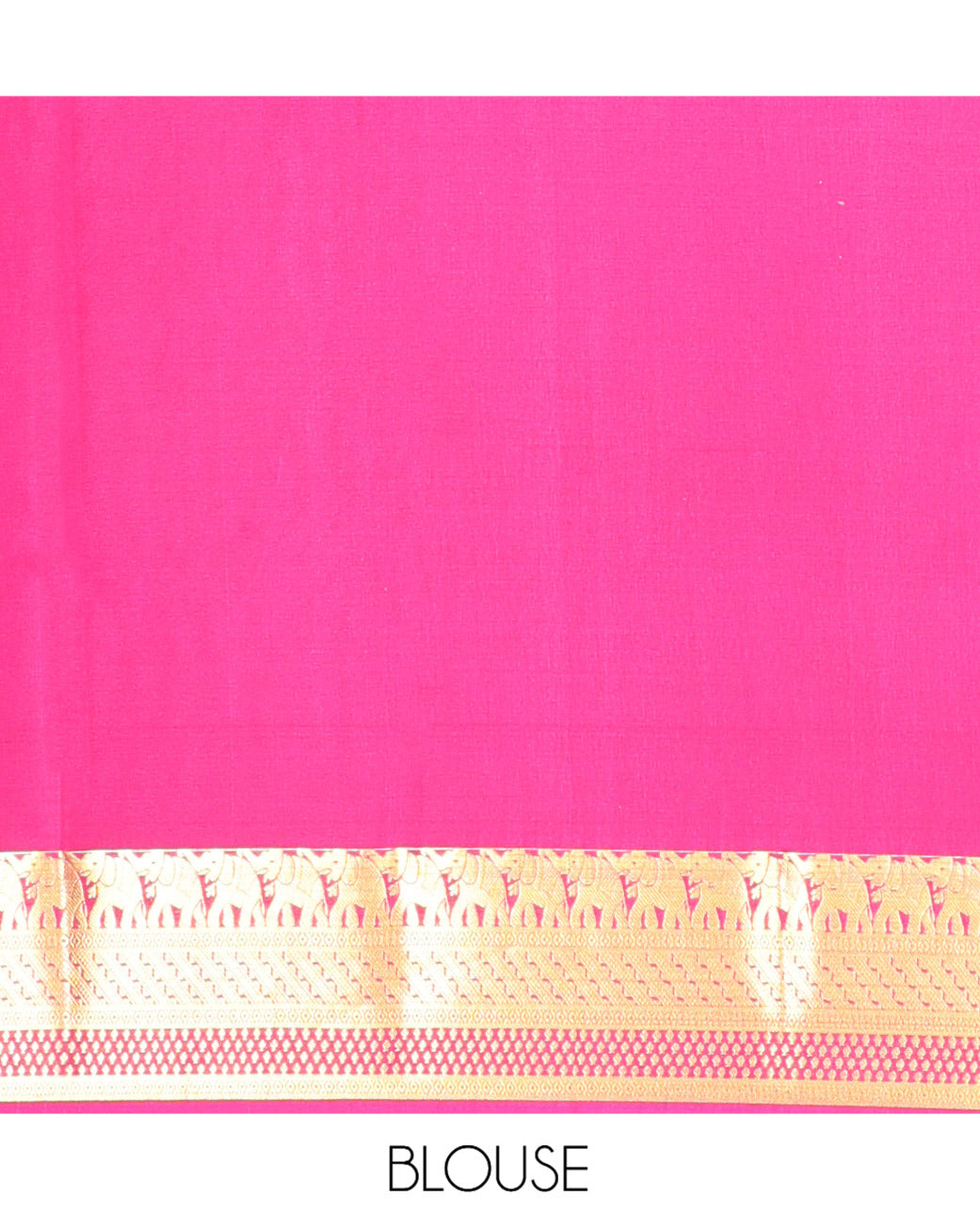 Green Mysore Silk Saree, Artfully Detailed with Zari Buttas and Stripes, a Contrast Traditional Zari Border, Intricately Designed Pallu, and a Contrast Blouse