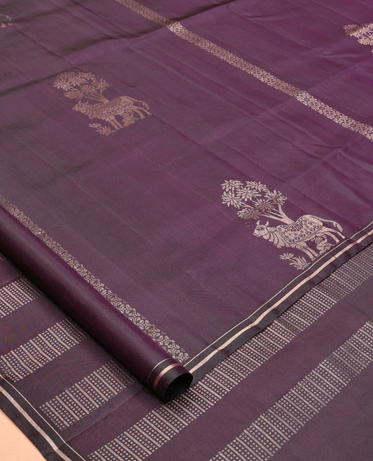 Dark Purple Mayuri Soft Silk Saree