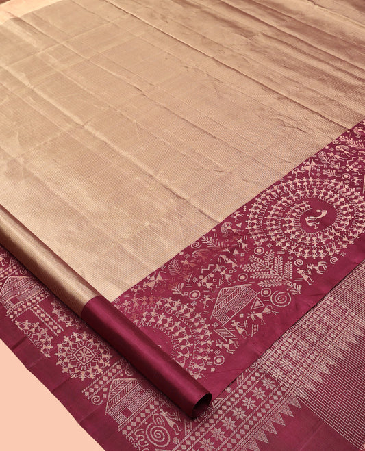 Brown Mayuri Soft Silk Saree