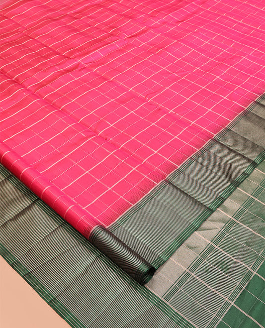 Pink Mayuri Soft Silk Saree