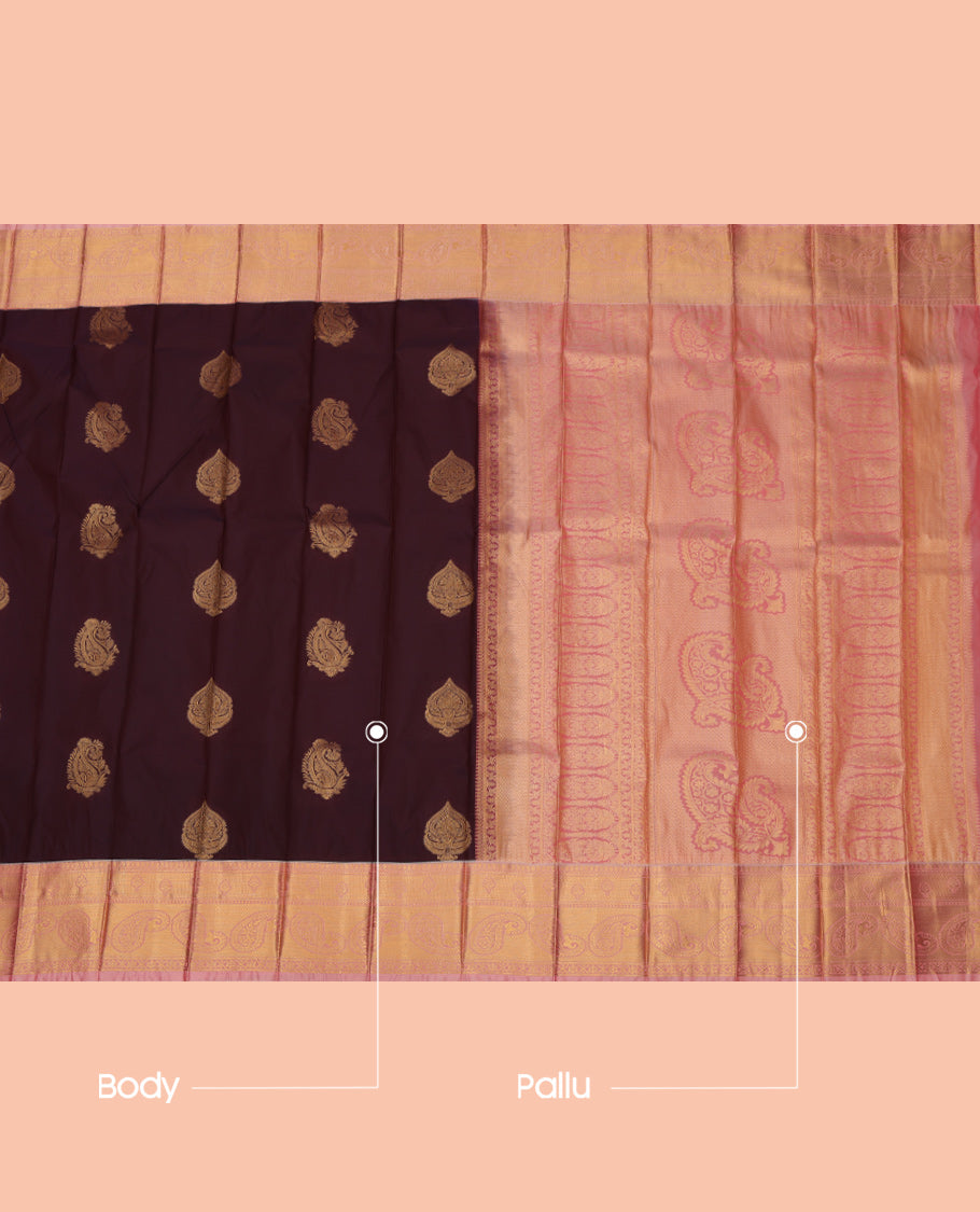 Brown Budget Silk Saree