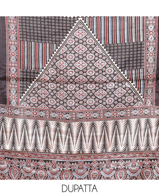 Sea Blue Material Chudidar Set