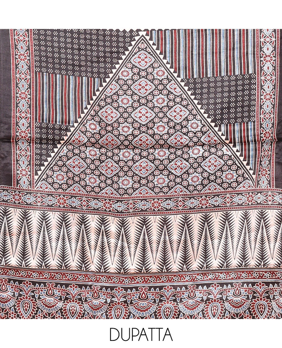 Sea Blue Material Chudidar Set