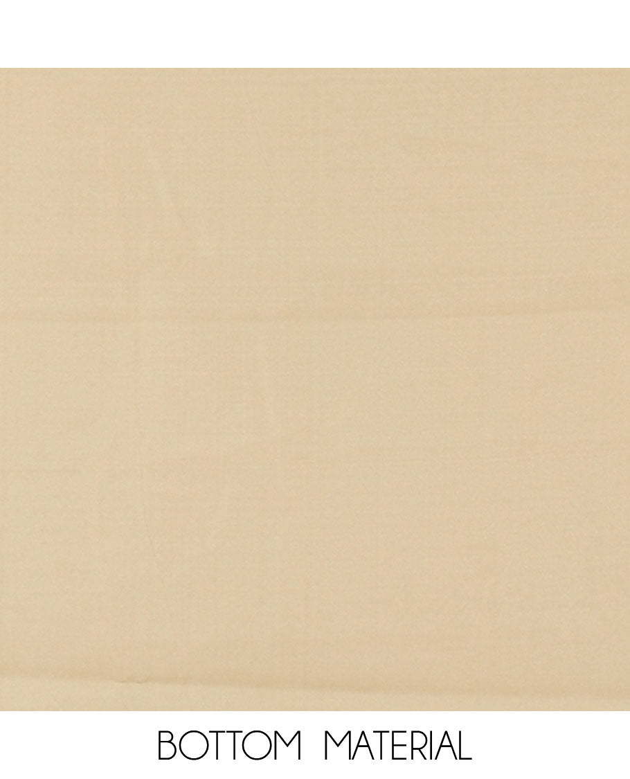 Green material chudidar set, floral thread embroidered georgette top, plain bottom, and floral motifs embroidered scallop georgette dupatta