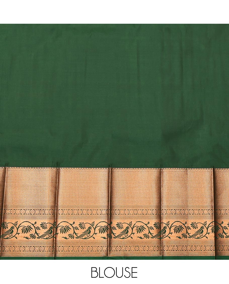 Purple Budget Silk Saree, Embellished with Jacquard, Complemented by a Contrast Traditional Zari Border, Jaal Pallu, and a Contrast Blouse