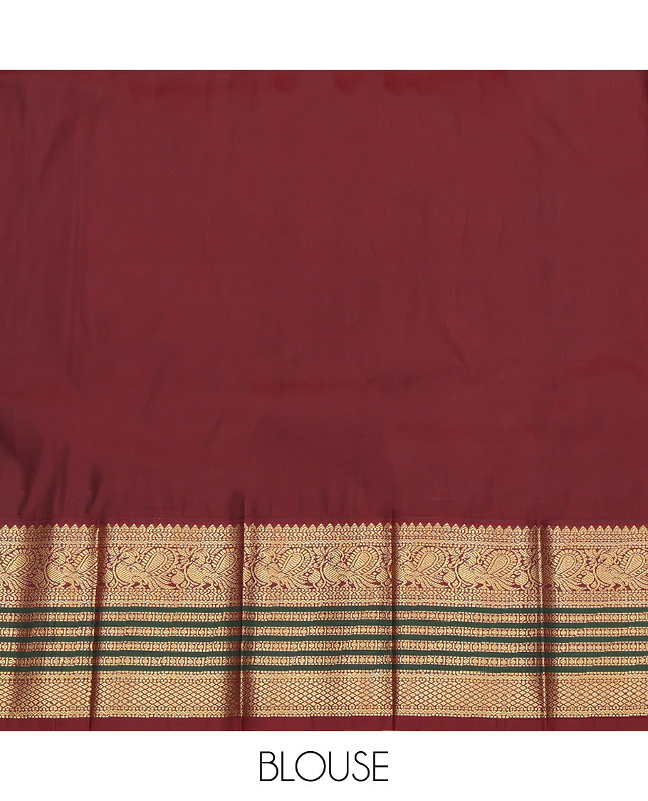Violet Checks Budget Silk Saree