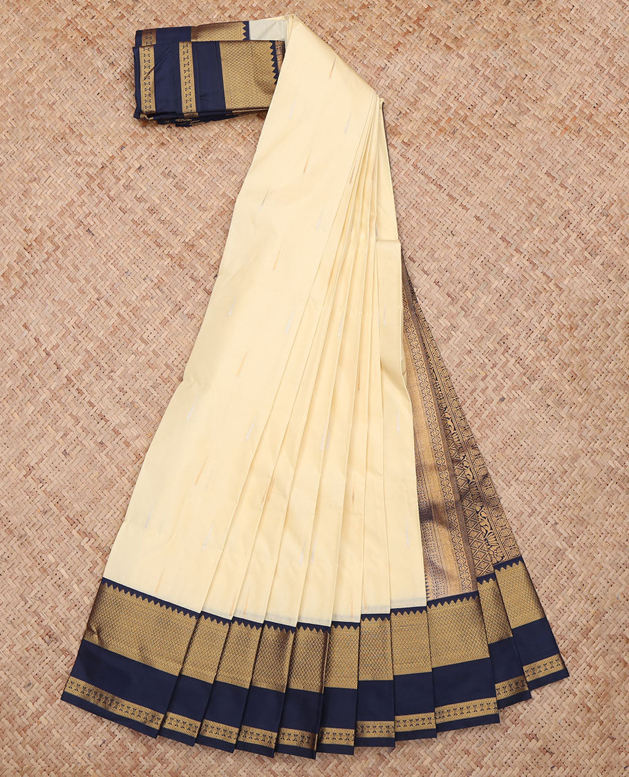 Sandal Zari Butta Budget Silk Saree