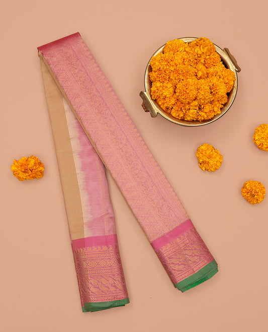 Sandal Gadwal Silk Mix Saree