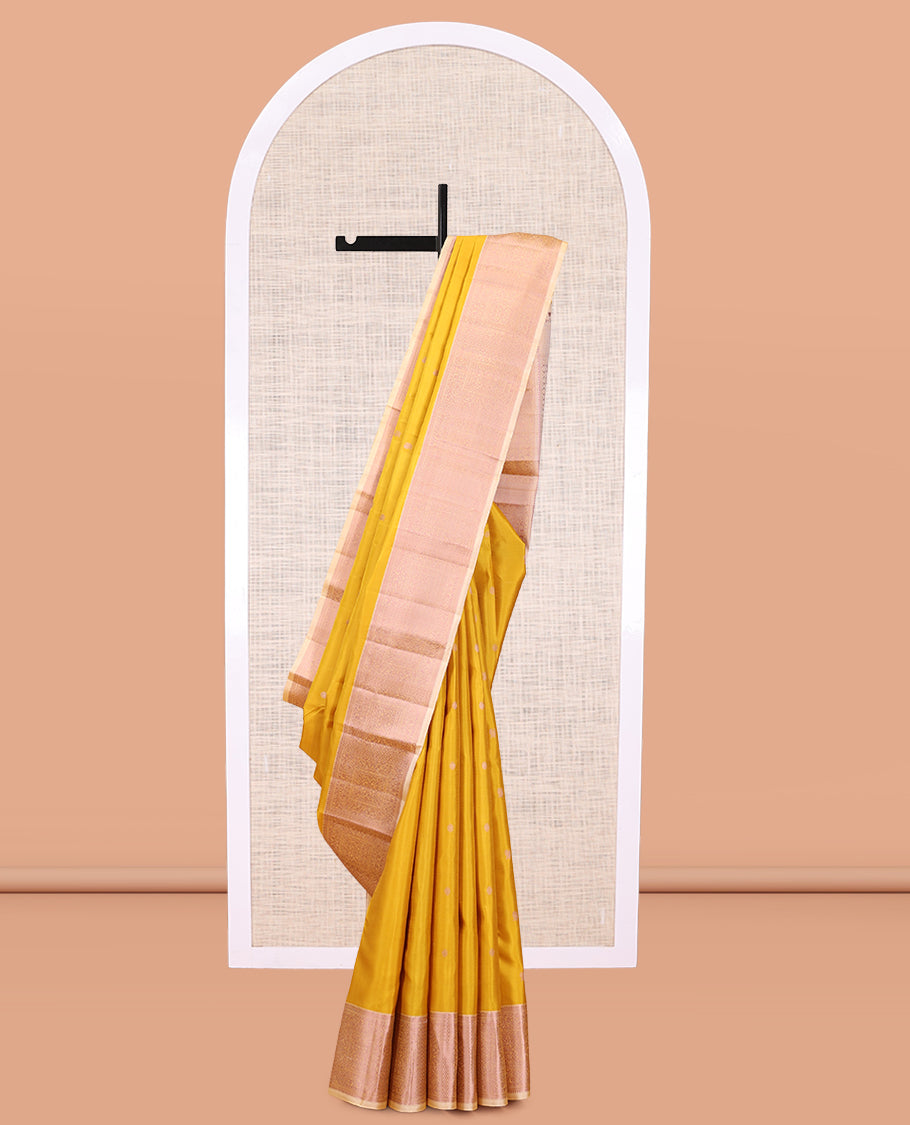 Yellow Kanchipuram Silk Saree