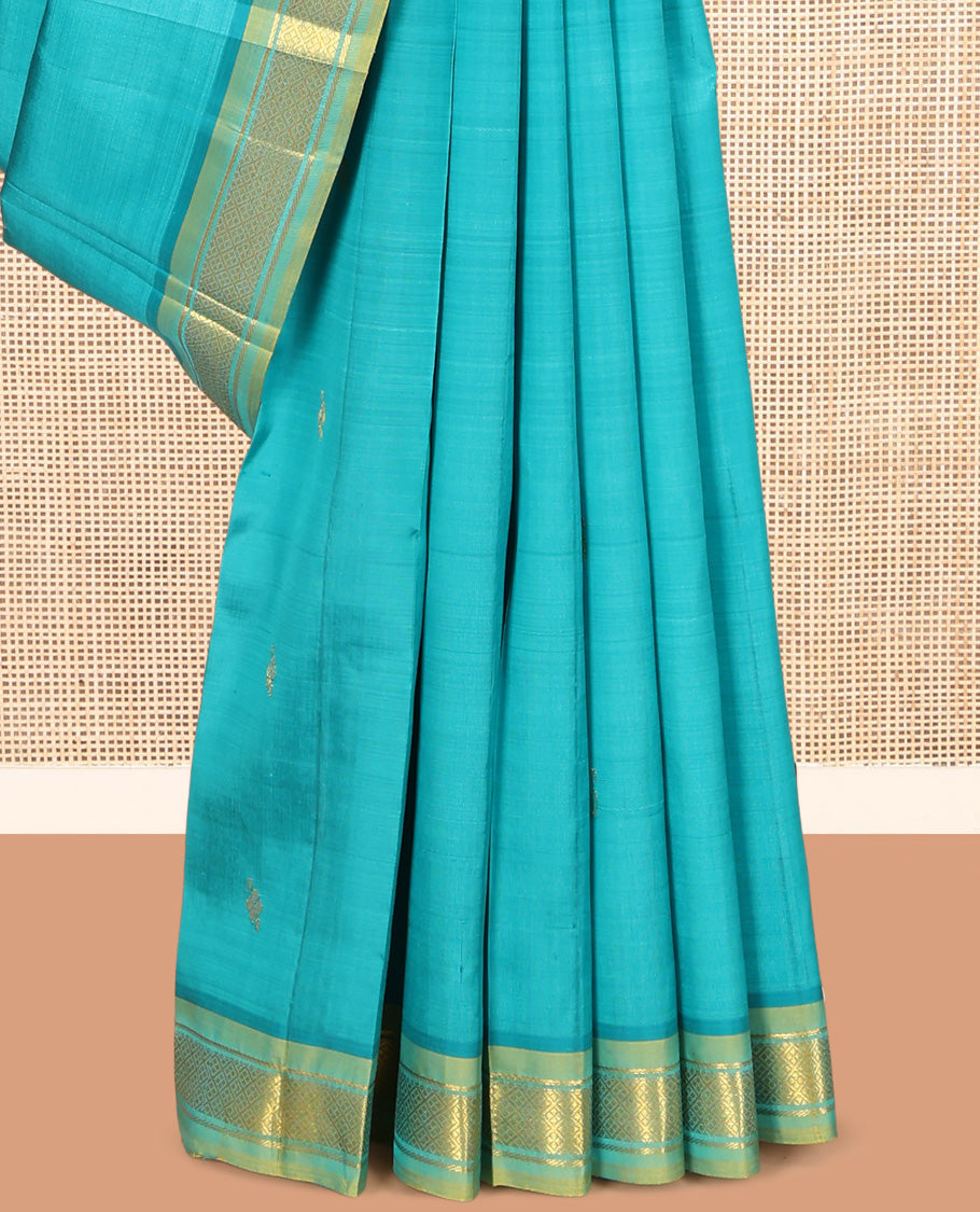 Blue Kanchipuram Silk Saree