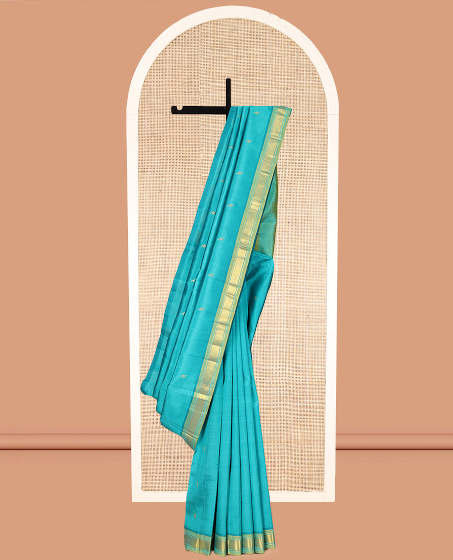 Blue Kanchipuram Silk Saree