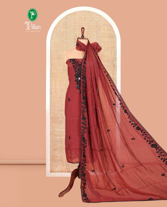 Dark Brown Chudidar Material