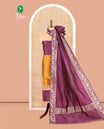 Mustard Semi-Silk Material Chudidar Set