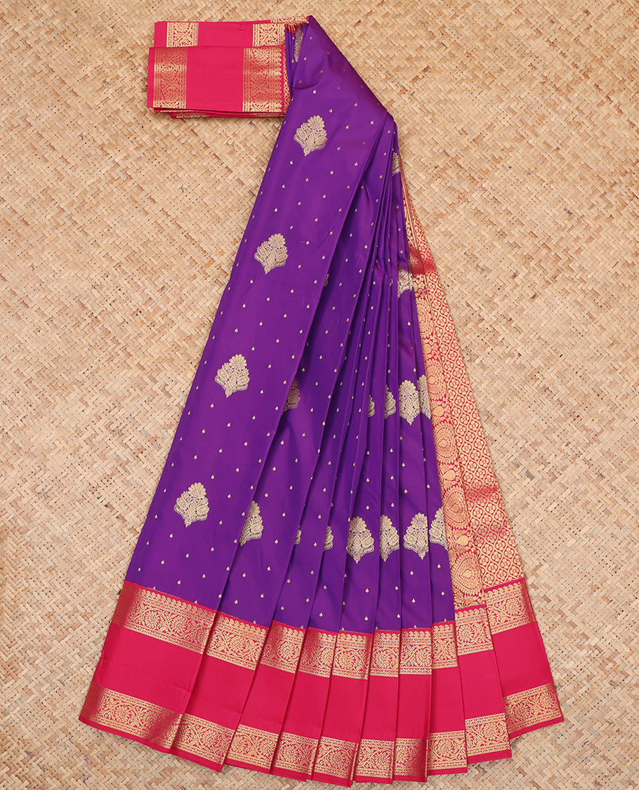 Violet Budget Silk Saree