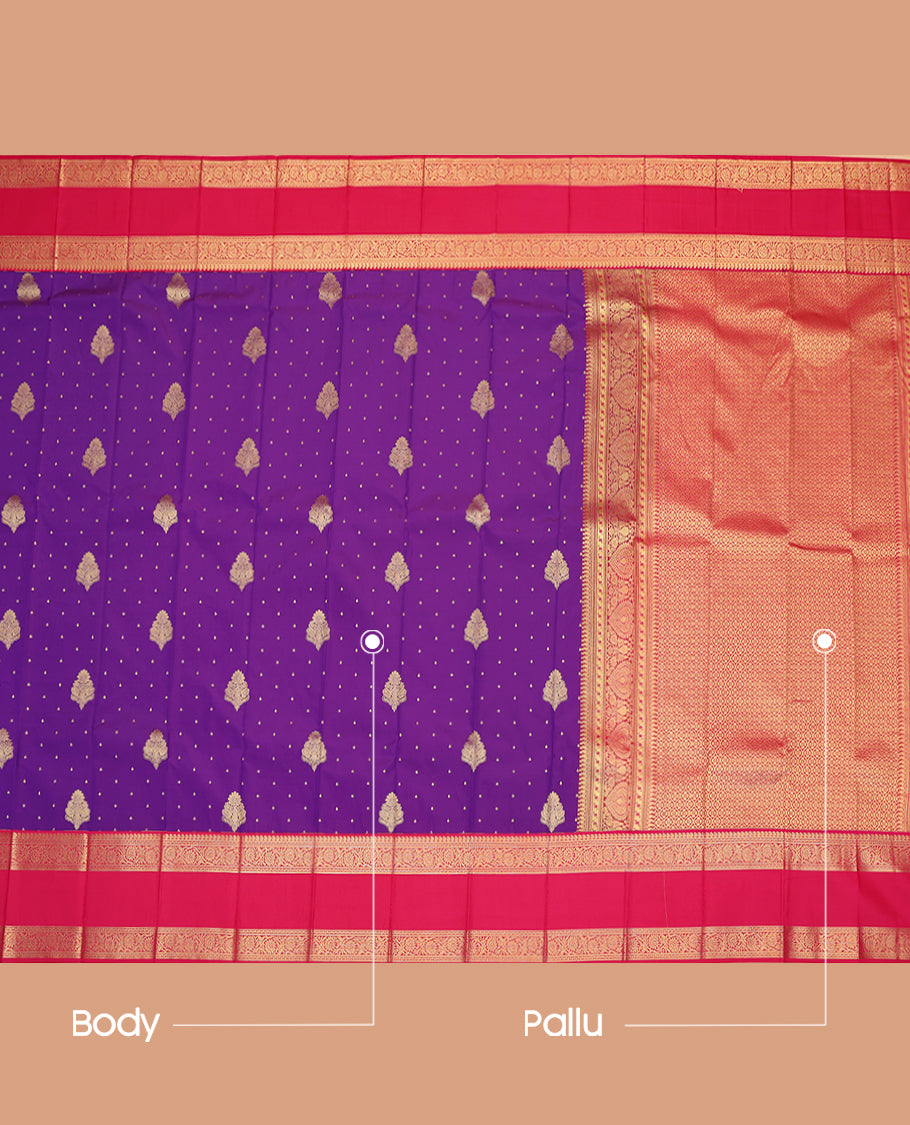 Violet Budget Silk Saree