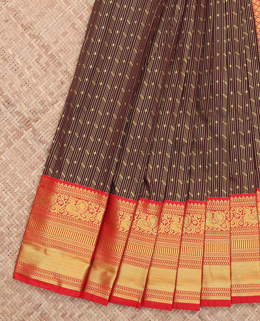 Brown Budget Silk Saree