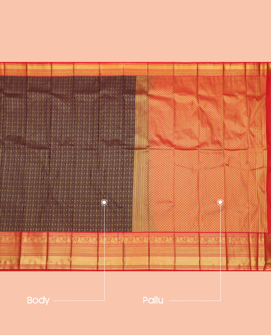 Brown Budget Silk Saree