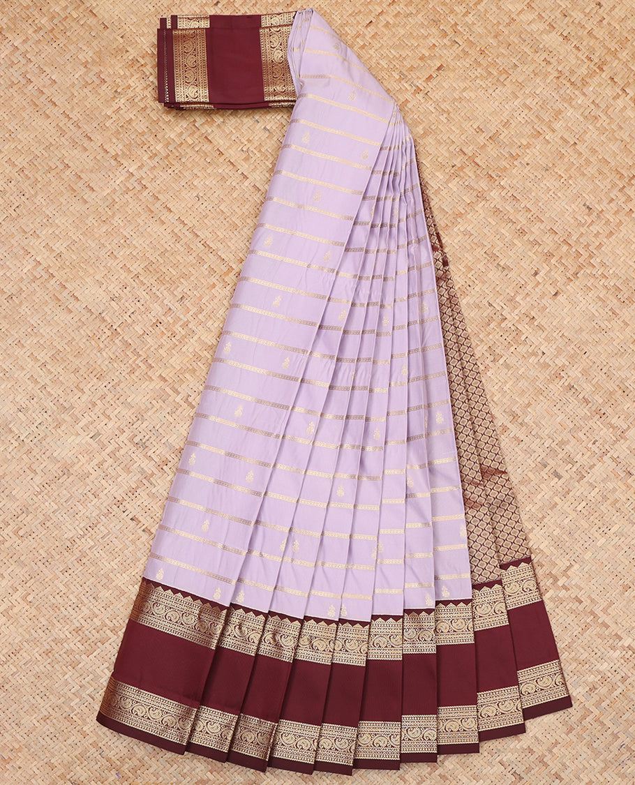 Lilac Budget Silk Saree