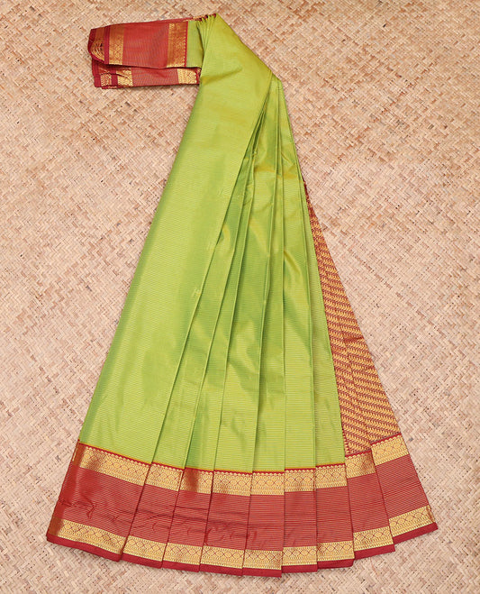 Leaf Green Budget Silk Saree