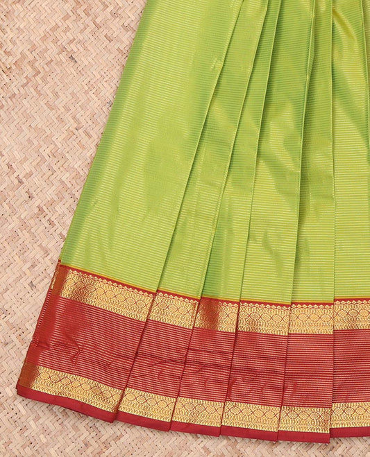 Leaf Green Budget Silk Saree