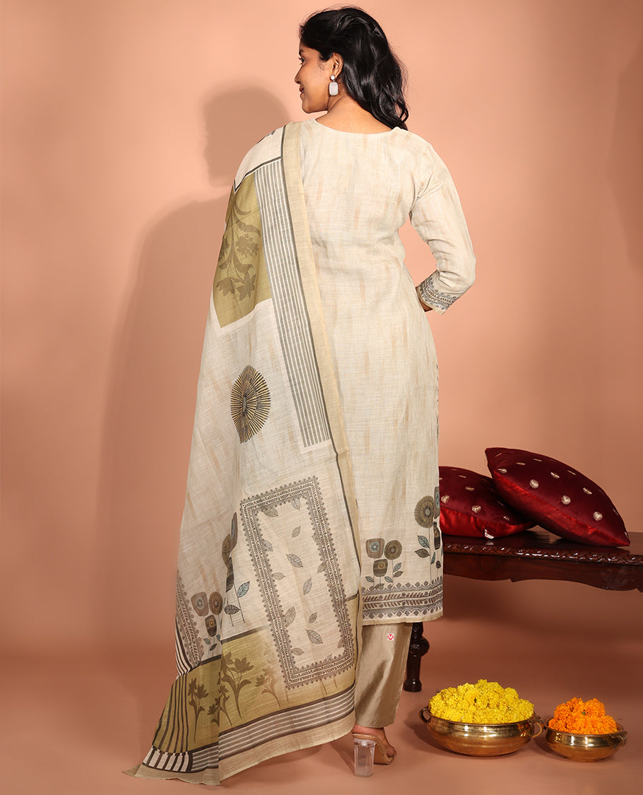Sandal Cotton Readymade Suit