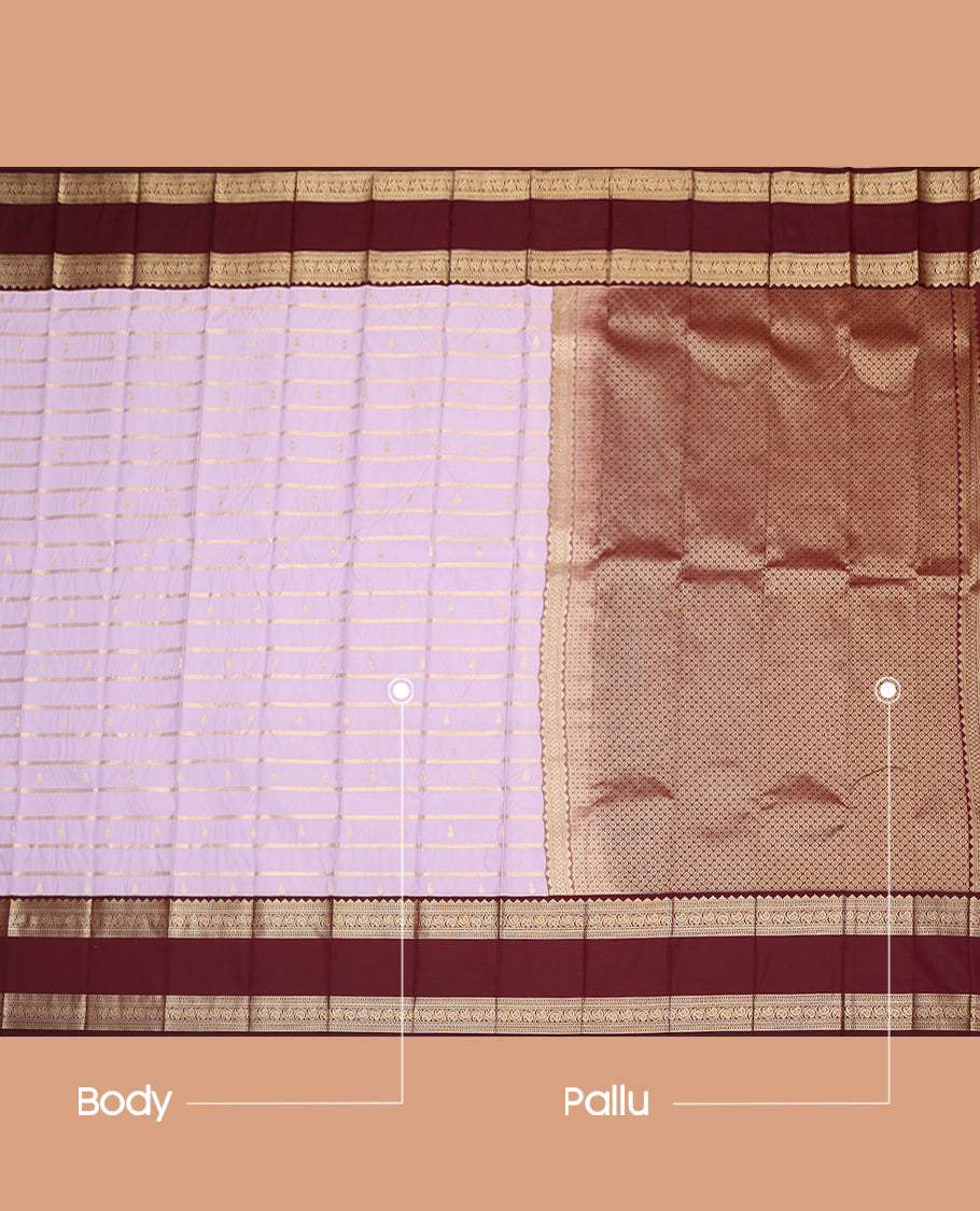 Lilac Budget Silk Saree