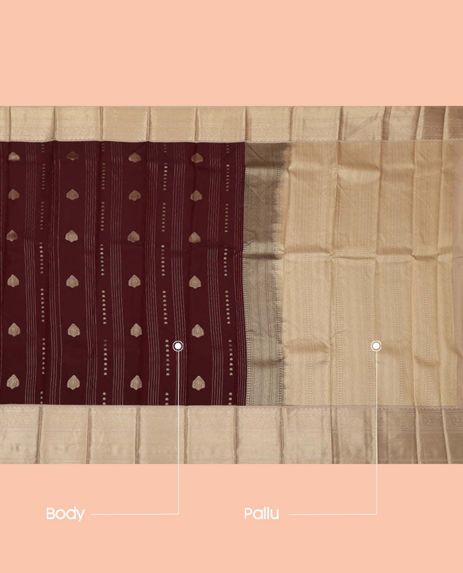 Brown Budget Silk Saree