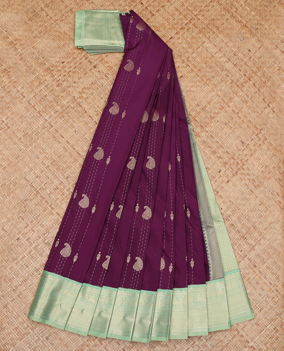 Purple Budget Silk Saree